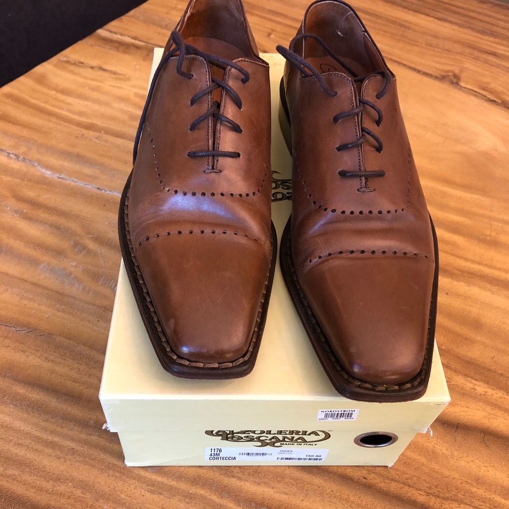 Men’s Italian brown shoes